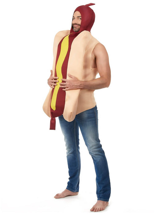 Dvojkostým hot dog a kečup pro dospělé