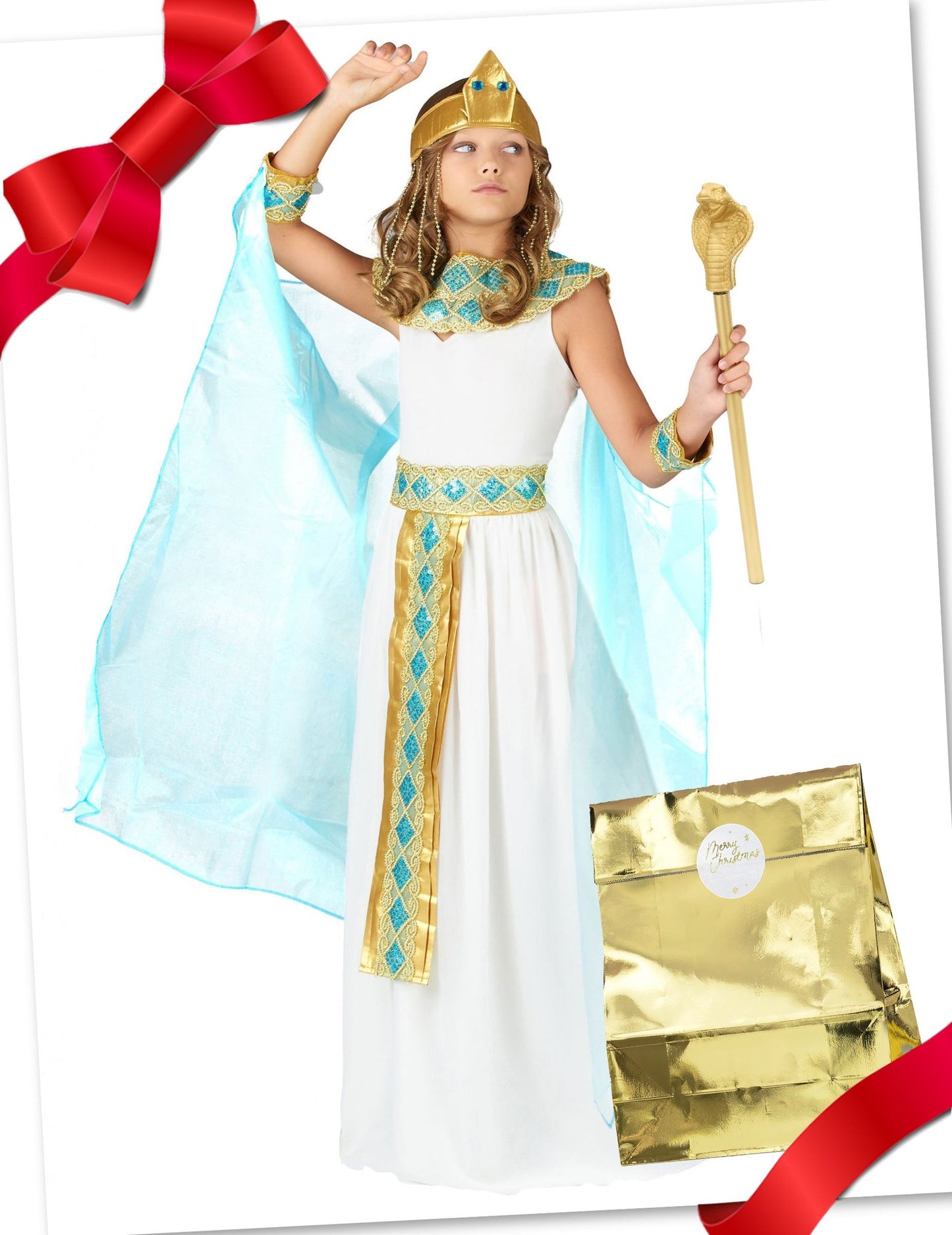 Geschenkset ägyptische Verkleidung mit Accessoires für Mädchen