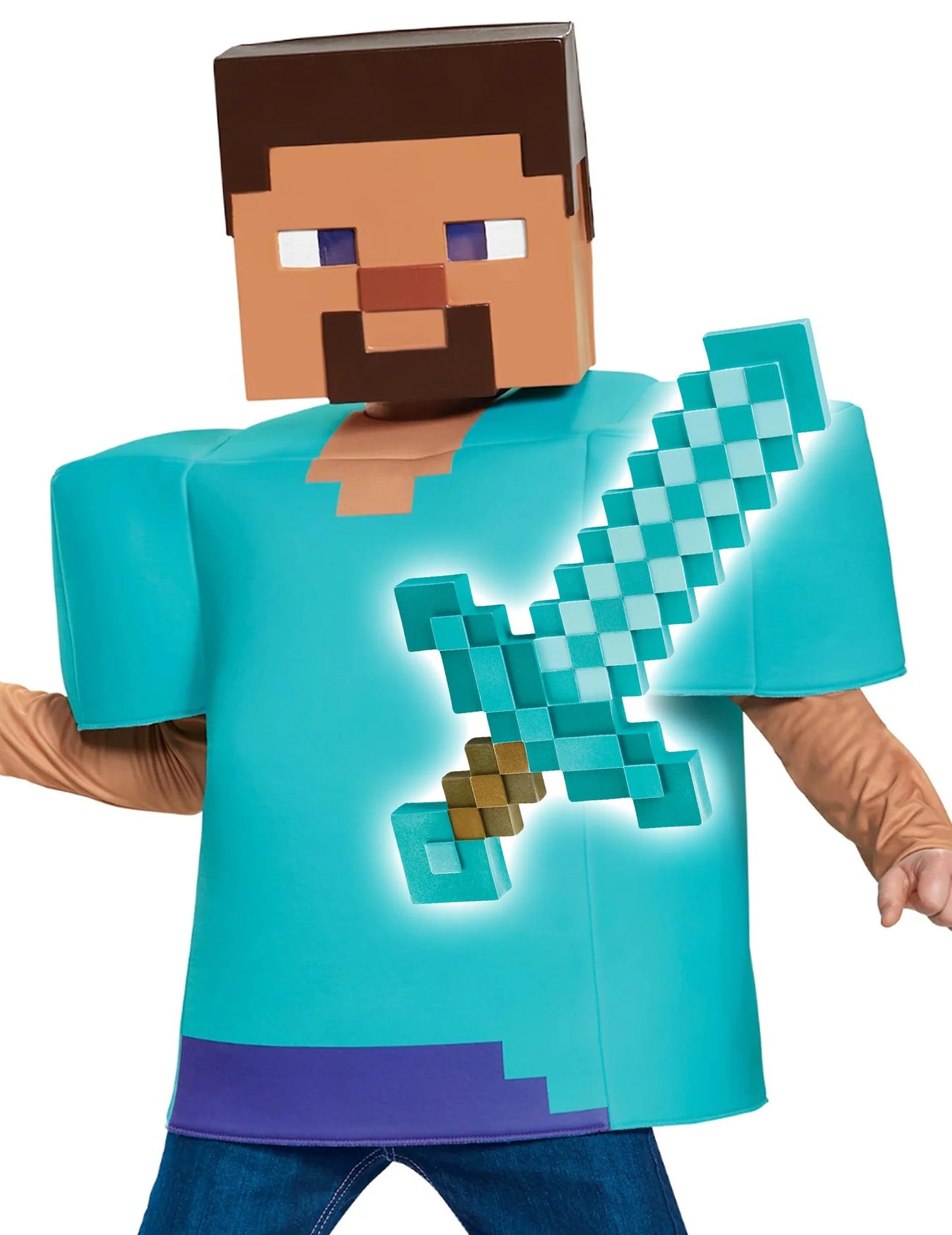 Kit déguisement Steve et épée Minecraft™ enfant