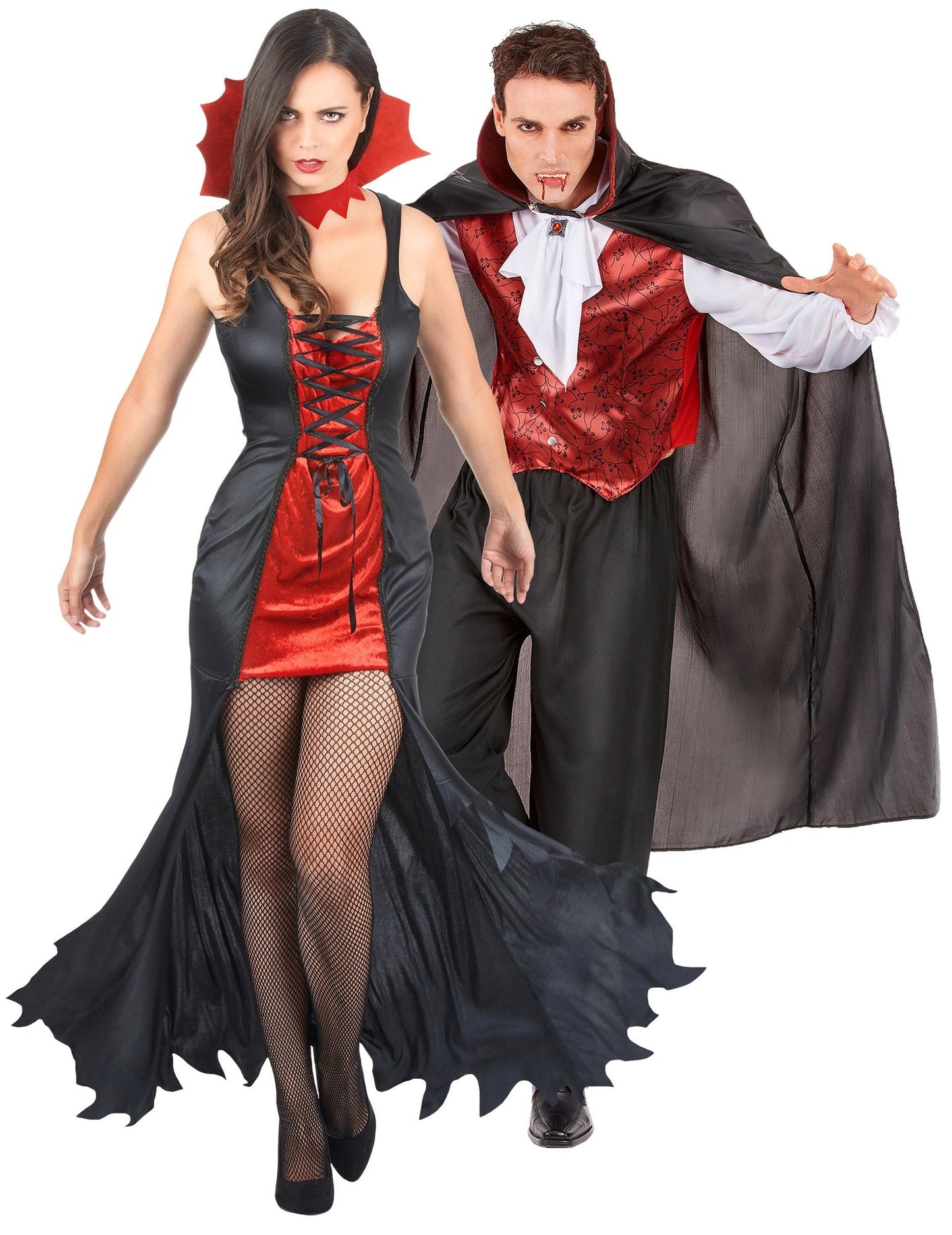 Párový upíří kostým na Halloween pro dospělé