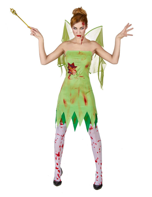 Balíček kostýmu krvavé zelené víly pro ženy na Halloween