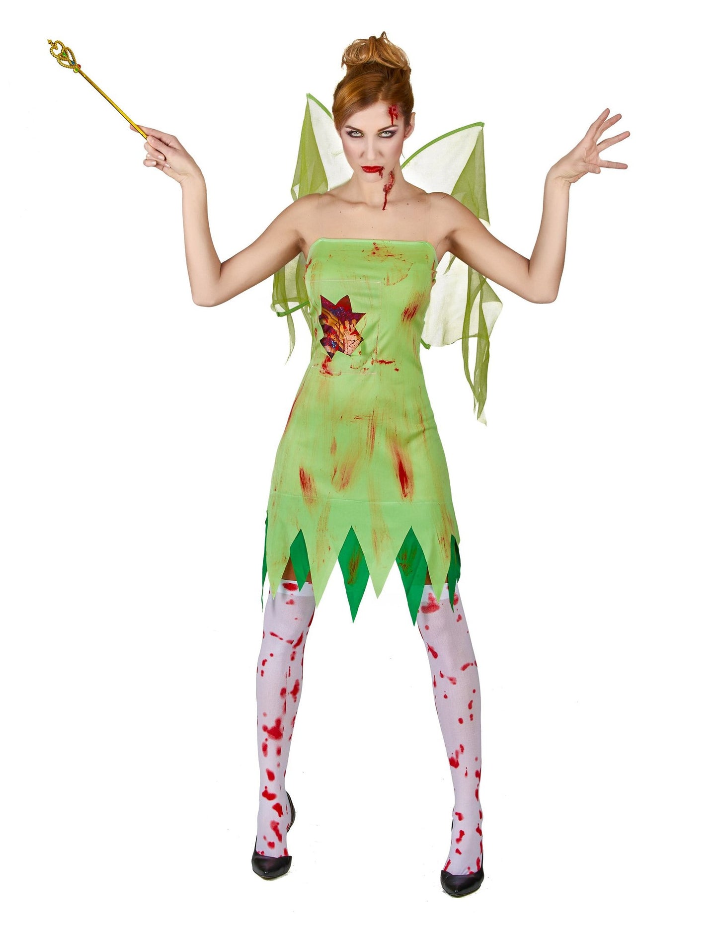 Balíček kostýmu krvavé zelené víly pro ženy na Halloween