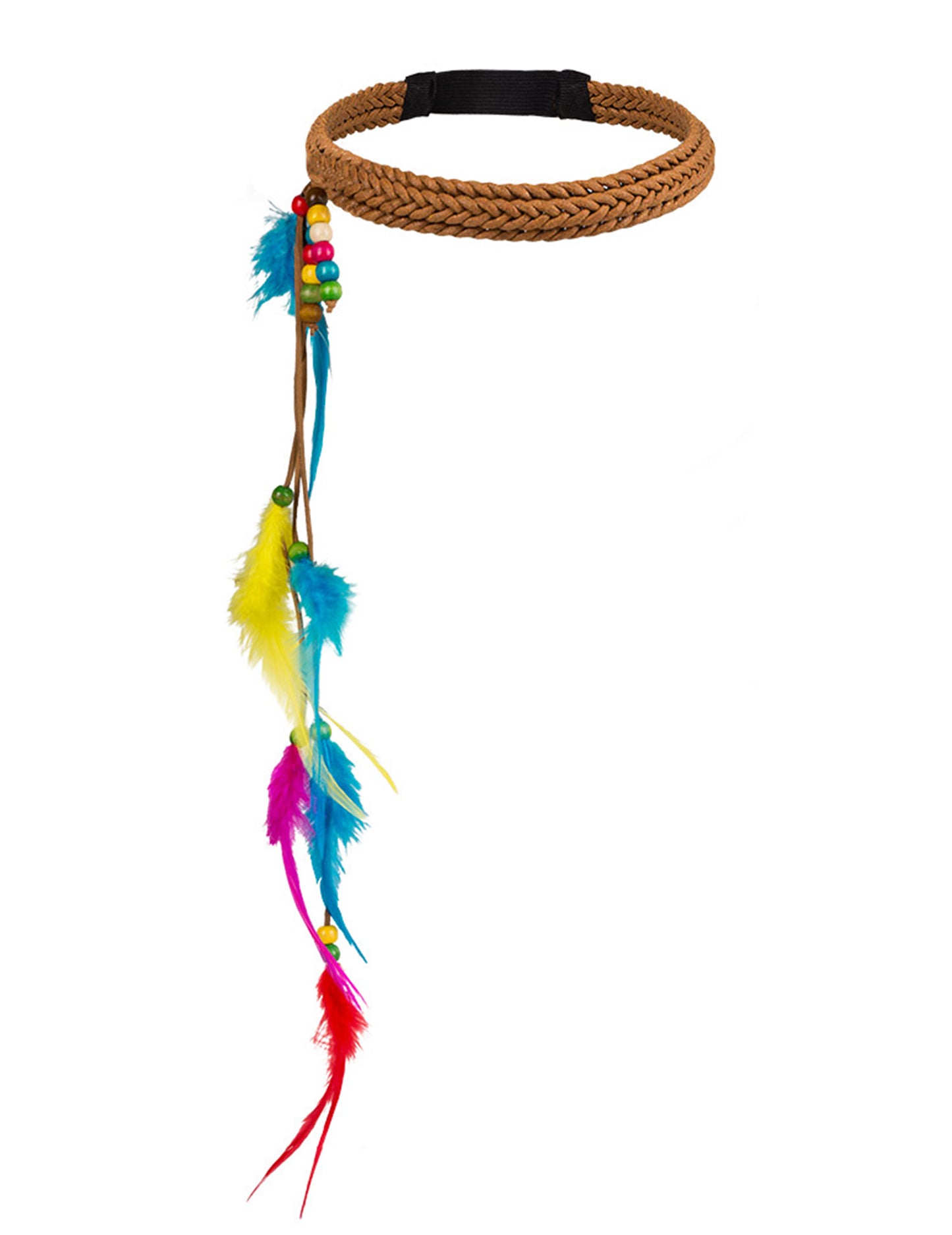 Fluorescenční péřová čelenka pro dospělé