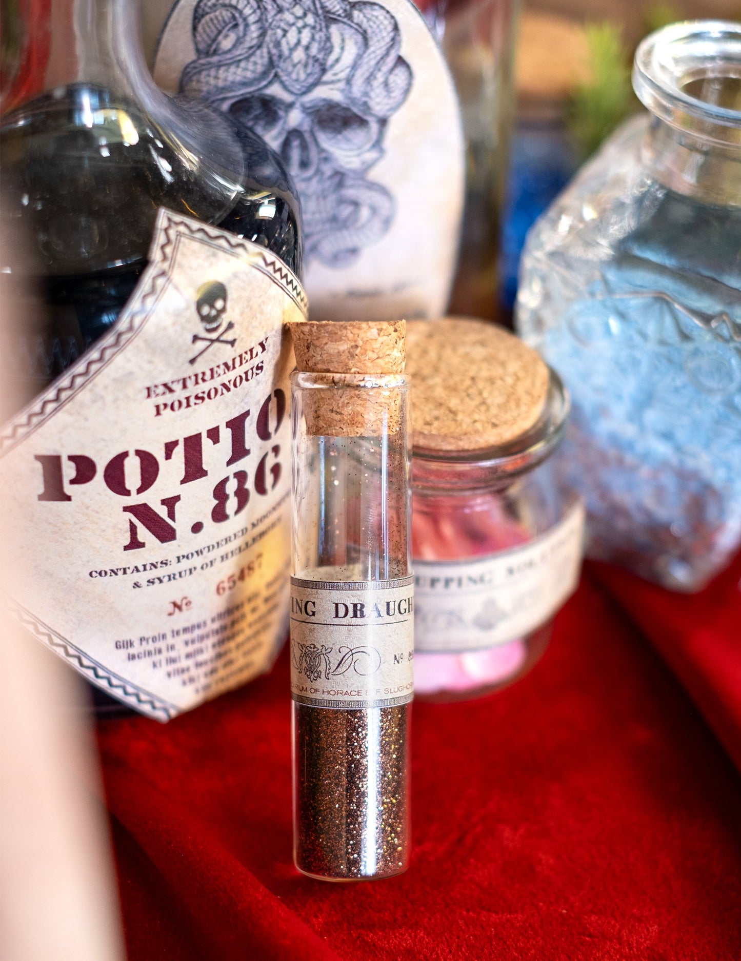 Skleněná zkumavka 10 cm s korkovou zátkou