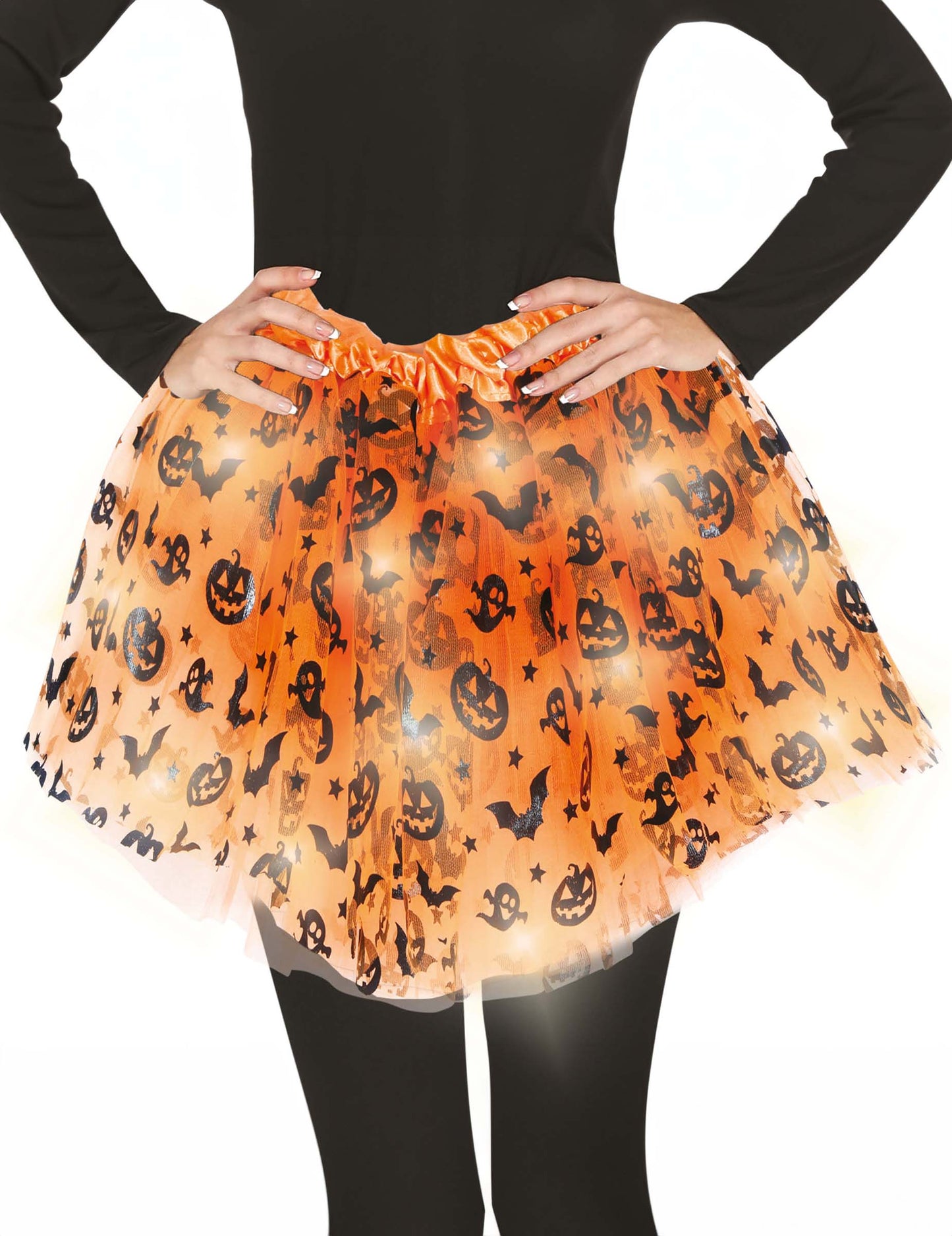 Svítící dýňová sukénka pro dospělé