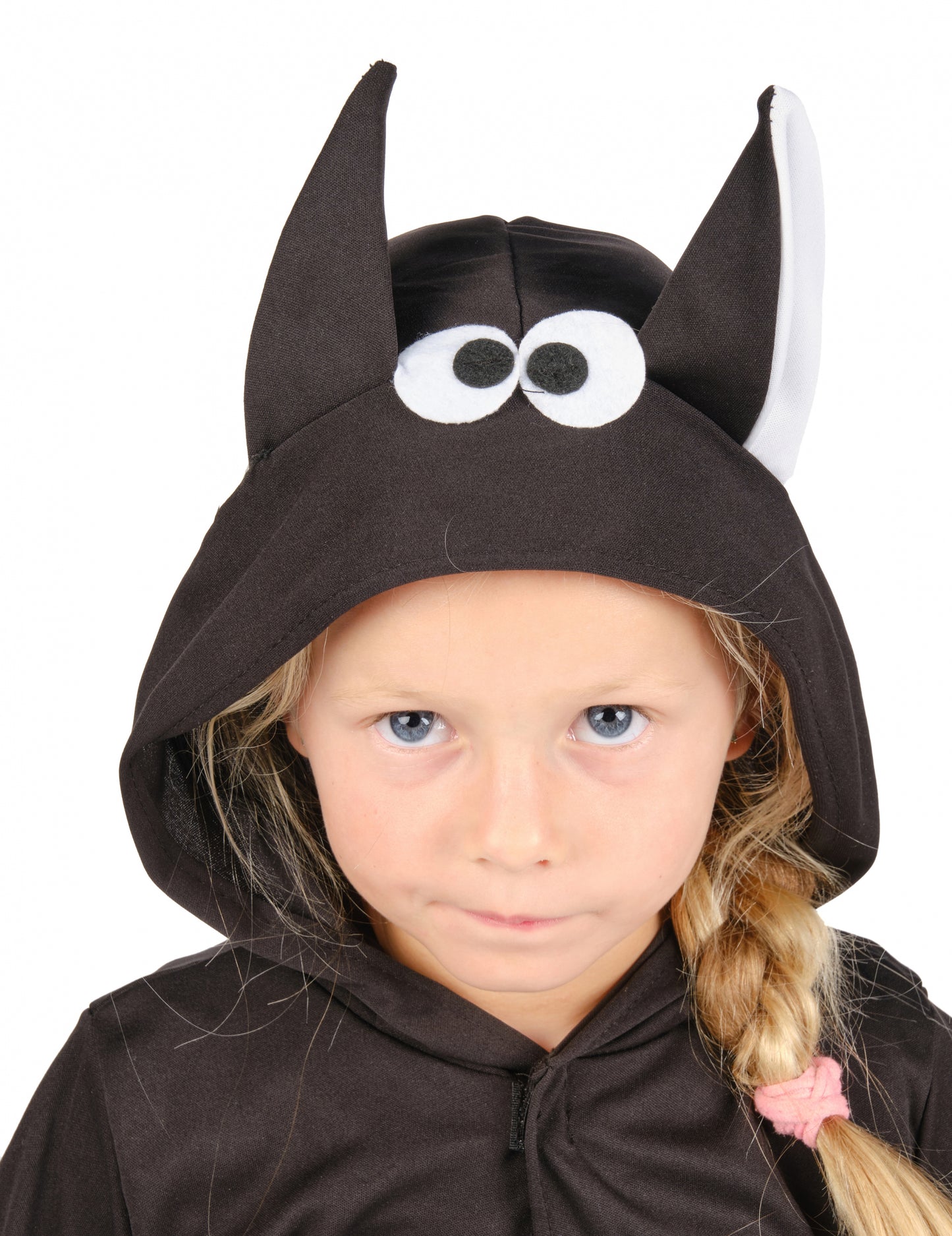 Dětská černofialová bunda s motivem netopýřích křídel