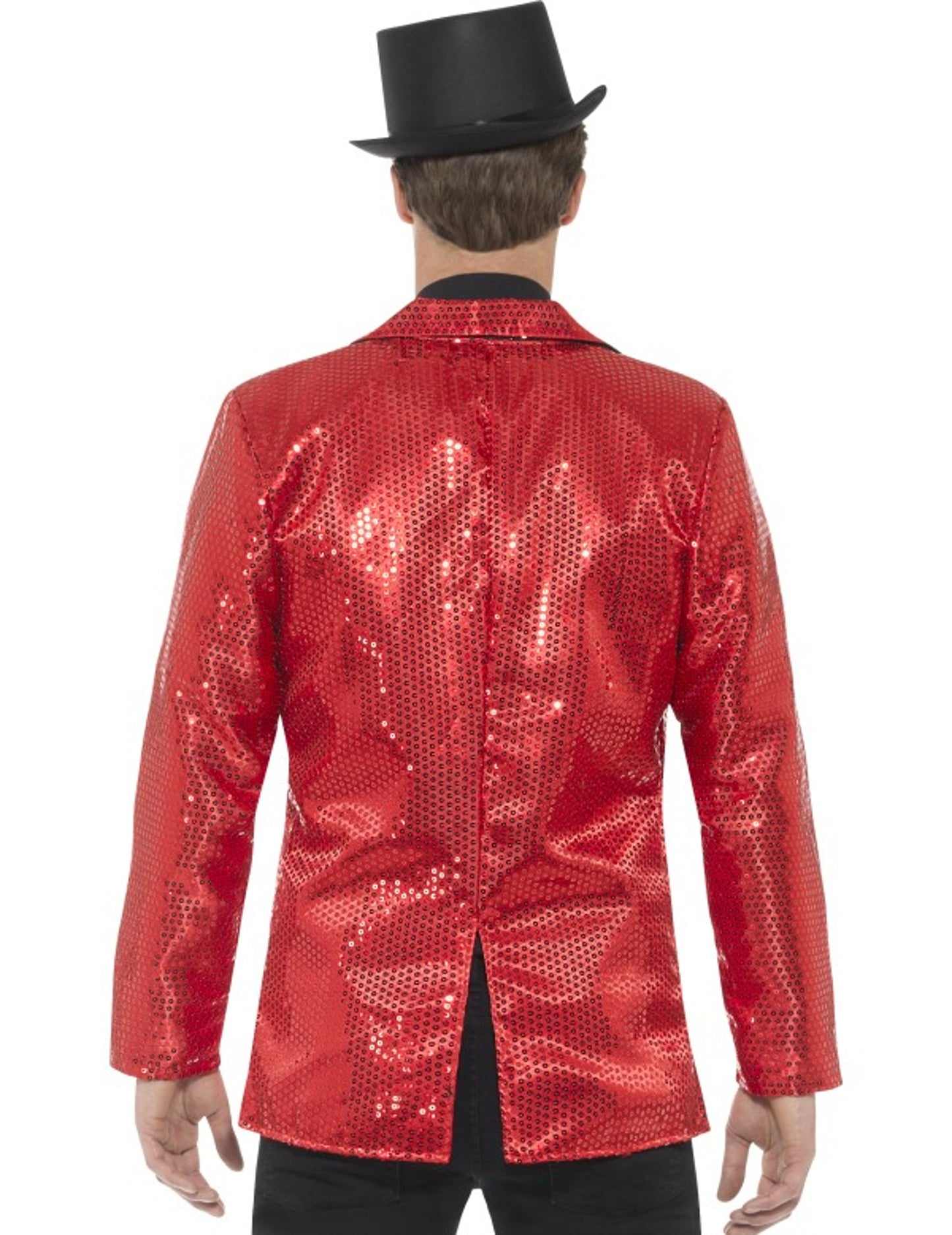 Červená disco bunda s luxusním mužem