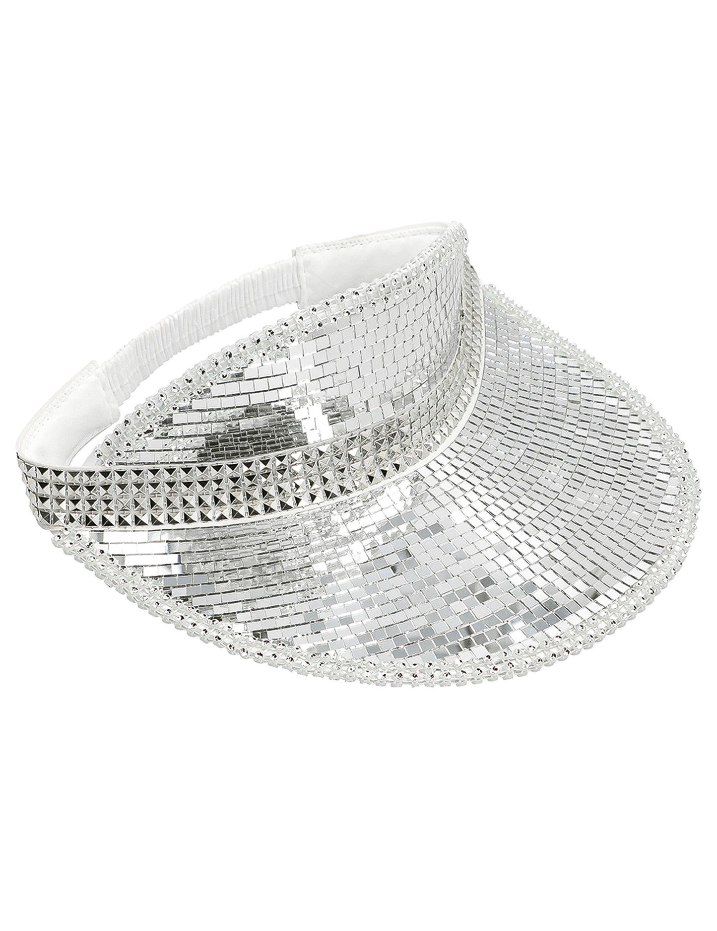 Visière disco boule à facettes adulte