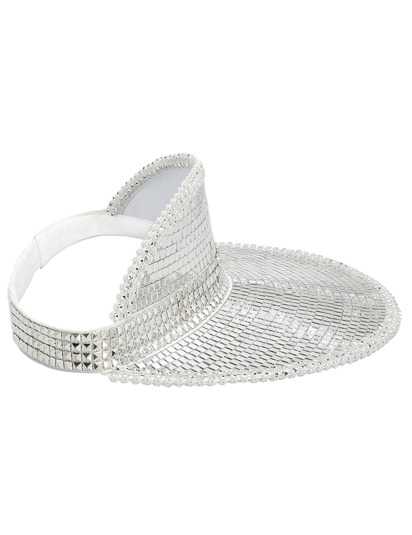Visière disco boule à facettes adulte