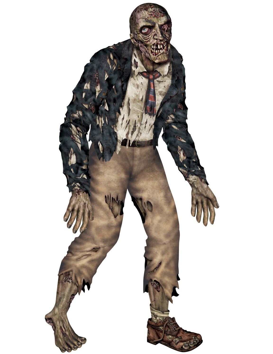 Halloween artikulovaný zombie 1m80