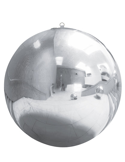 Stříbrná nafukovací zrcadlová koule 120 cm 
