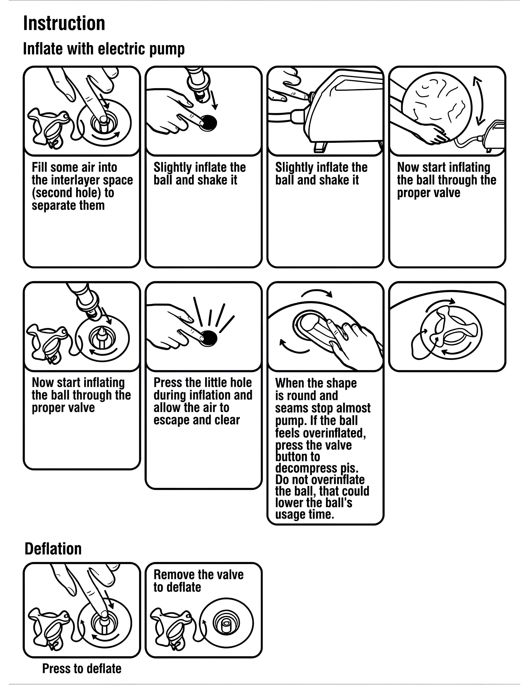 Instructions de gonflage et de dégonflage de la boule miroir gonflable pour fête