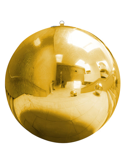 Vue d'ensemble de la boule miroir gonflable pour fête dorée