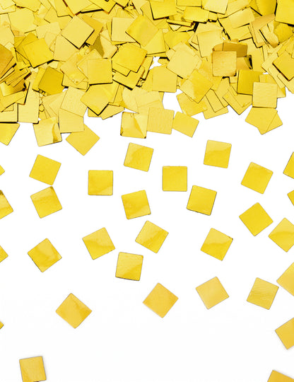 Konfeti dělo na šampaňské z metalizovaného zlatého papíru 20,5 cm 