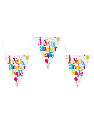 Slavnostní narozeninová girlanda s girlandou 26 x 22 cm 3 m