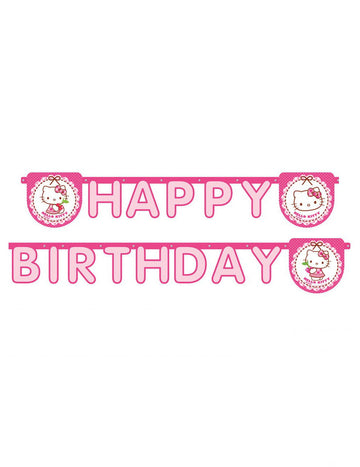 1 Girlanda s motivem Hello Kitty k narozeninám 2 m