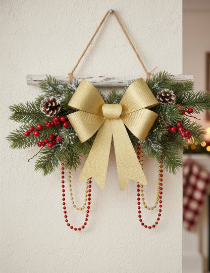 Lesklá zlatá mašle 36 x 51 cm 