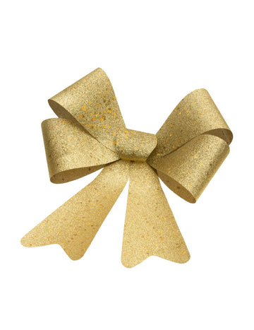 Zlatá třpytivá mašle 36 x 51 cm 