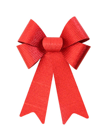 Lesklá červená mašle 23 x 38 cm 