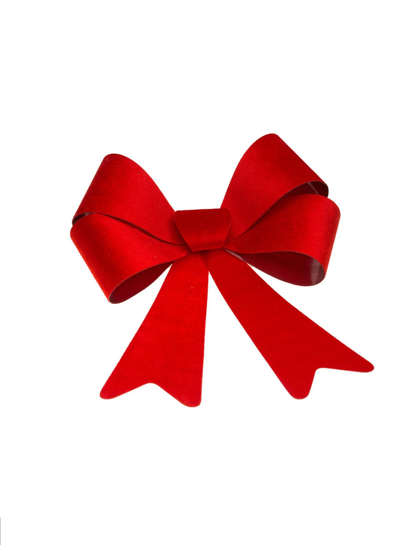 Červená sametová mašle 36 x 51 cm 