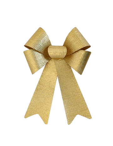 Zářivě zlatá mašle 23 x 38 cm 