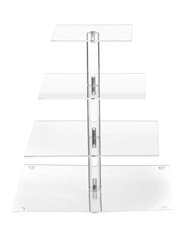 Čtvercový patrový stojan na dorty 30 x 32 cm 