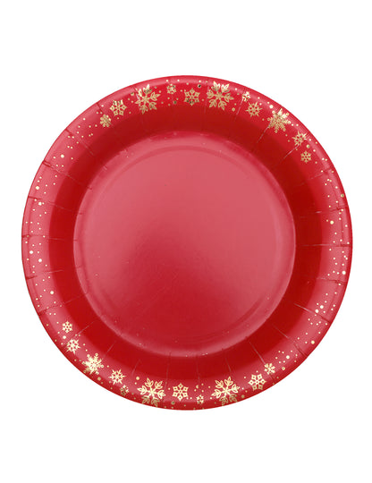 10 plátků z červeného zlata 22.5 cm na vánoce