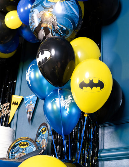10 latexových balónků Batman™ 25x32cm 