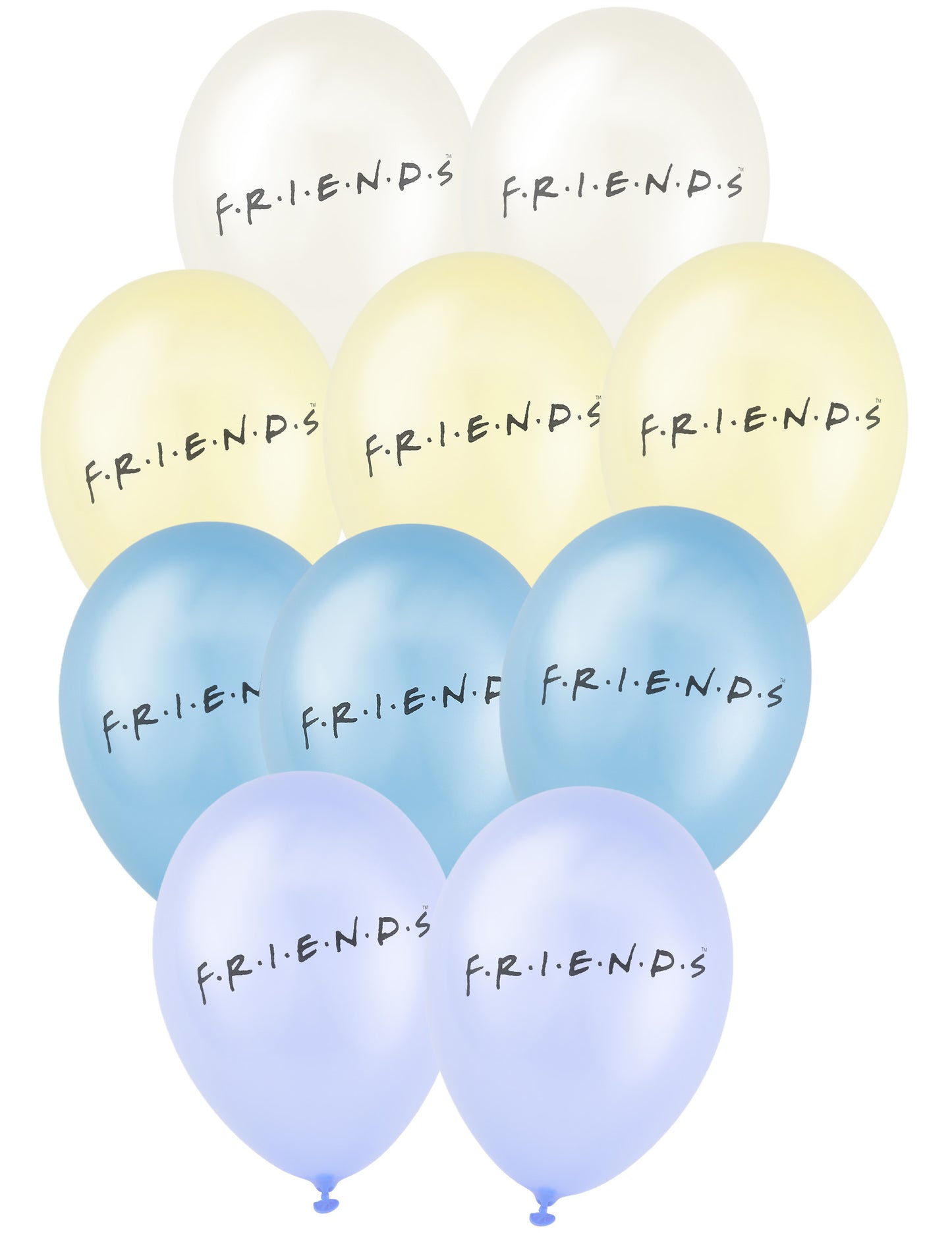 10 latexových balónků Friends™ 25x32 cm