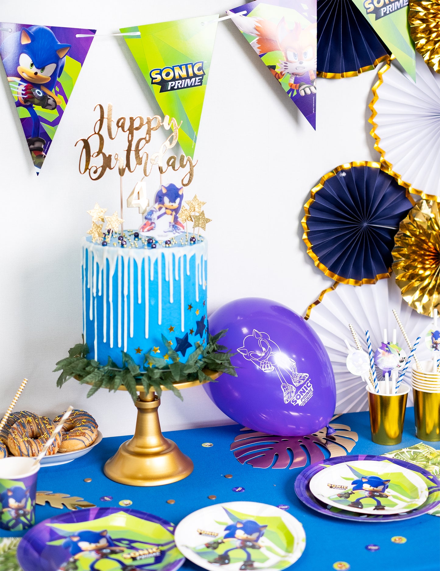 10 latexových balónků Sonic Prime 30 cm