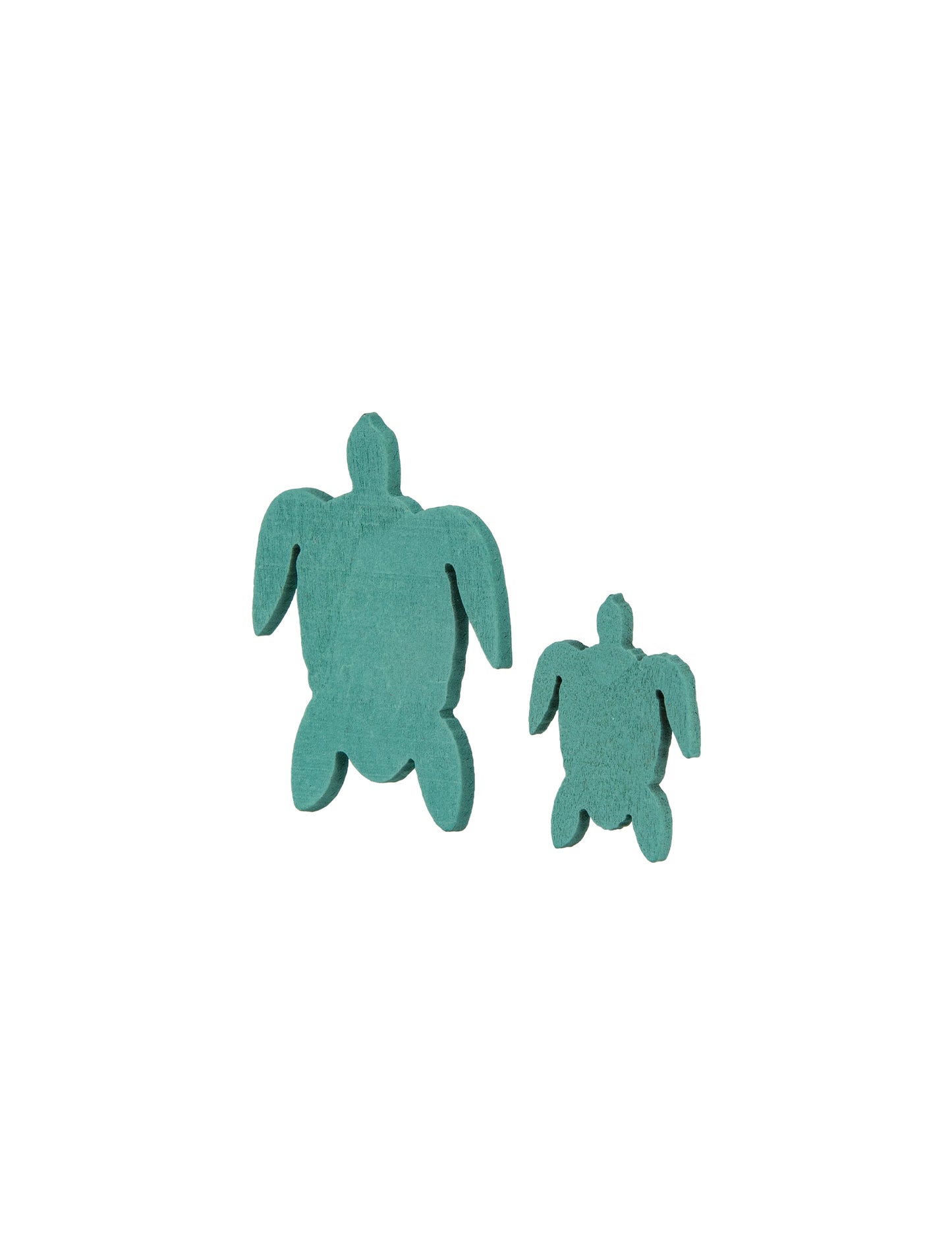 10 dřevěných konfet modrých mořských želv 5,5 a 3 cm