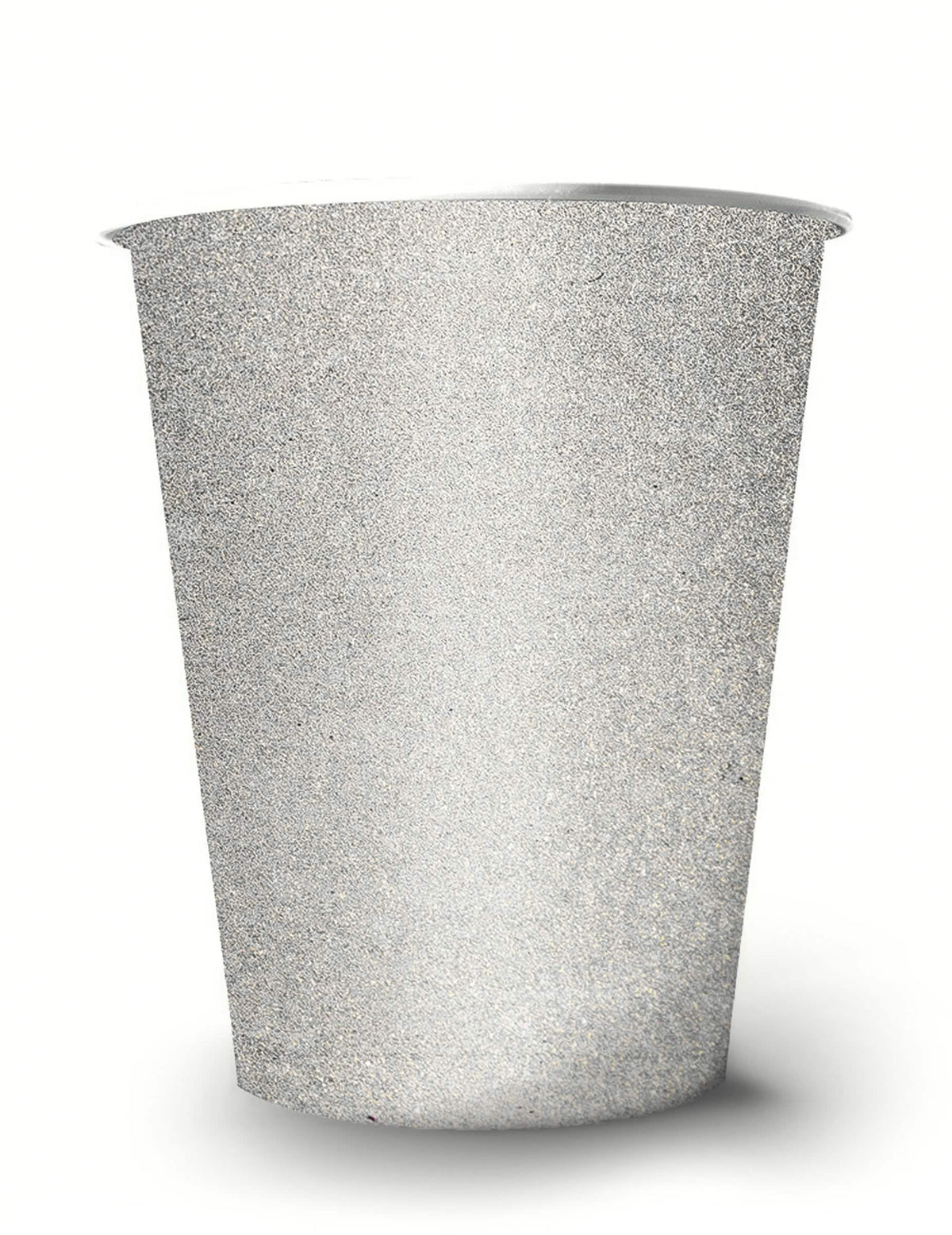 Les třpytivé americké kelímky na párty stříbrná z recyklovatelného kartonu
