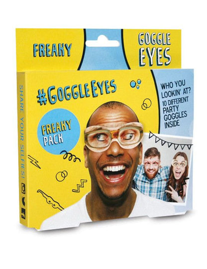 Vue de l'emballage des lunettes en carton Goggle Eyes
