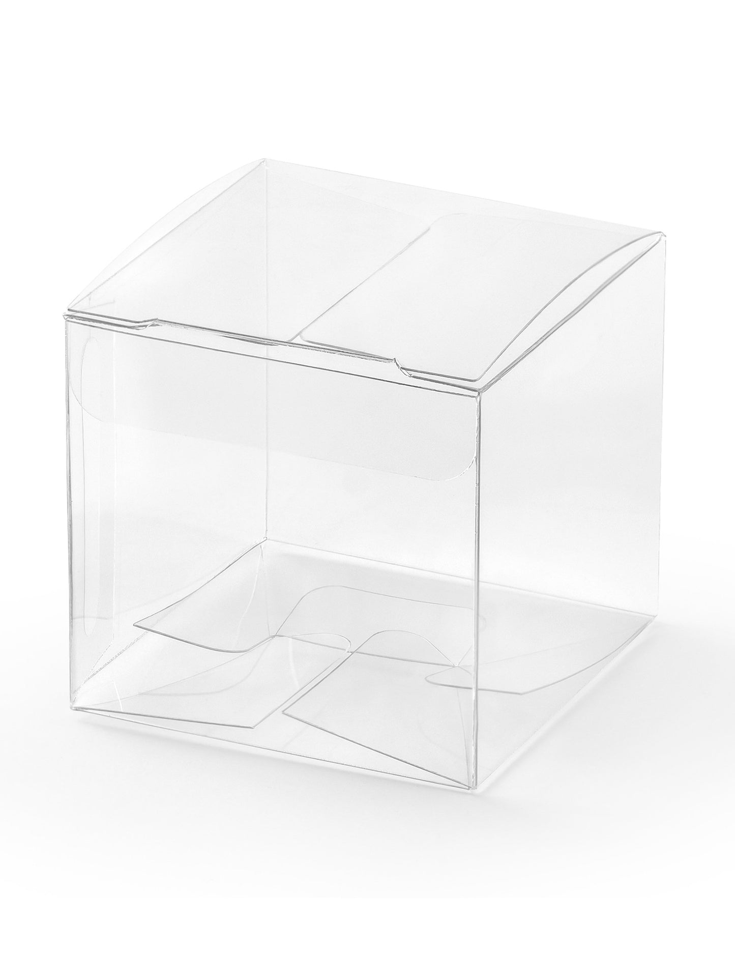 10 malých průhledných krabic 5 x 5 x 5 cm na dárky