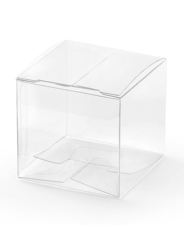 10 malých průhledných krabic 5 x 5 x 5 cm na dárky