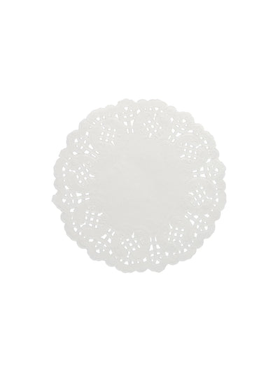 Petits napperons en papier dentelle blanc