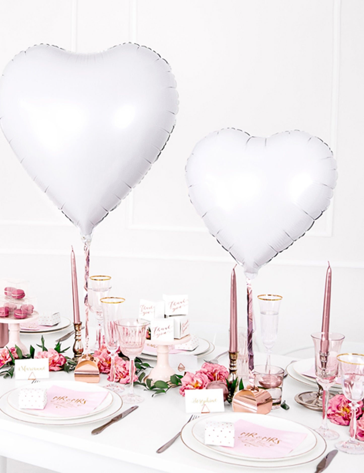 10 růžových zlatých trojúhelníkových držáků 2.3 cm kov