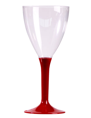 10 vínových sklenic na víno na stopce 160 ml transparentní