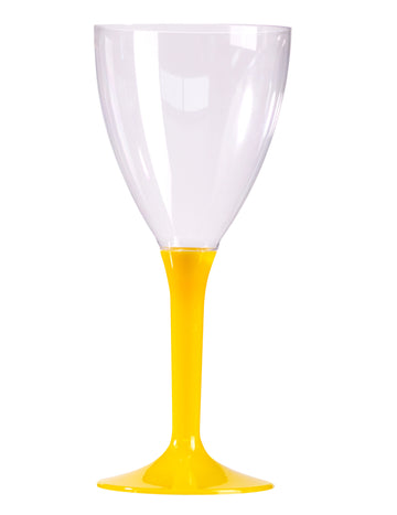 10 žlutých skleniček na víno 160 ml k narozeninám