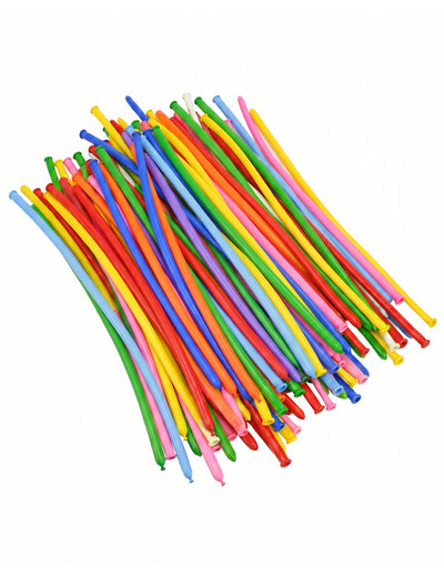 100 Ballons à modeler couleurs variées