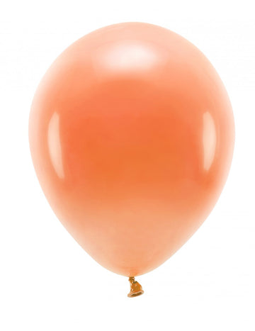 100 pastelově oranžových latexových balónků 26 cm přírodního kaučuku