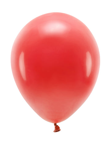 100 pastelově červených latexových balónků 26 cm