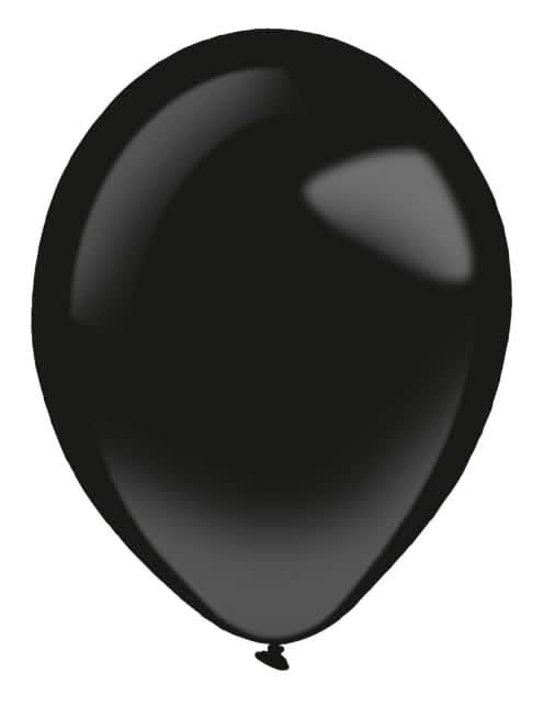 balónky z latexu černá pro dekoraci párty černá