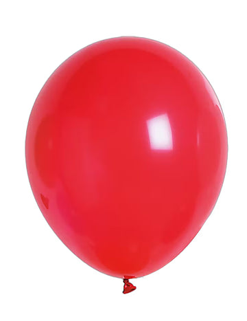 100 metalických červených balónků 29 cm