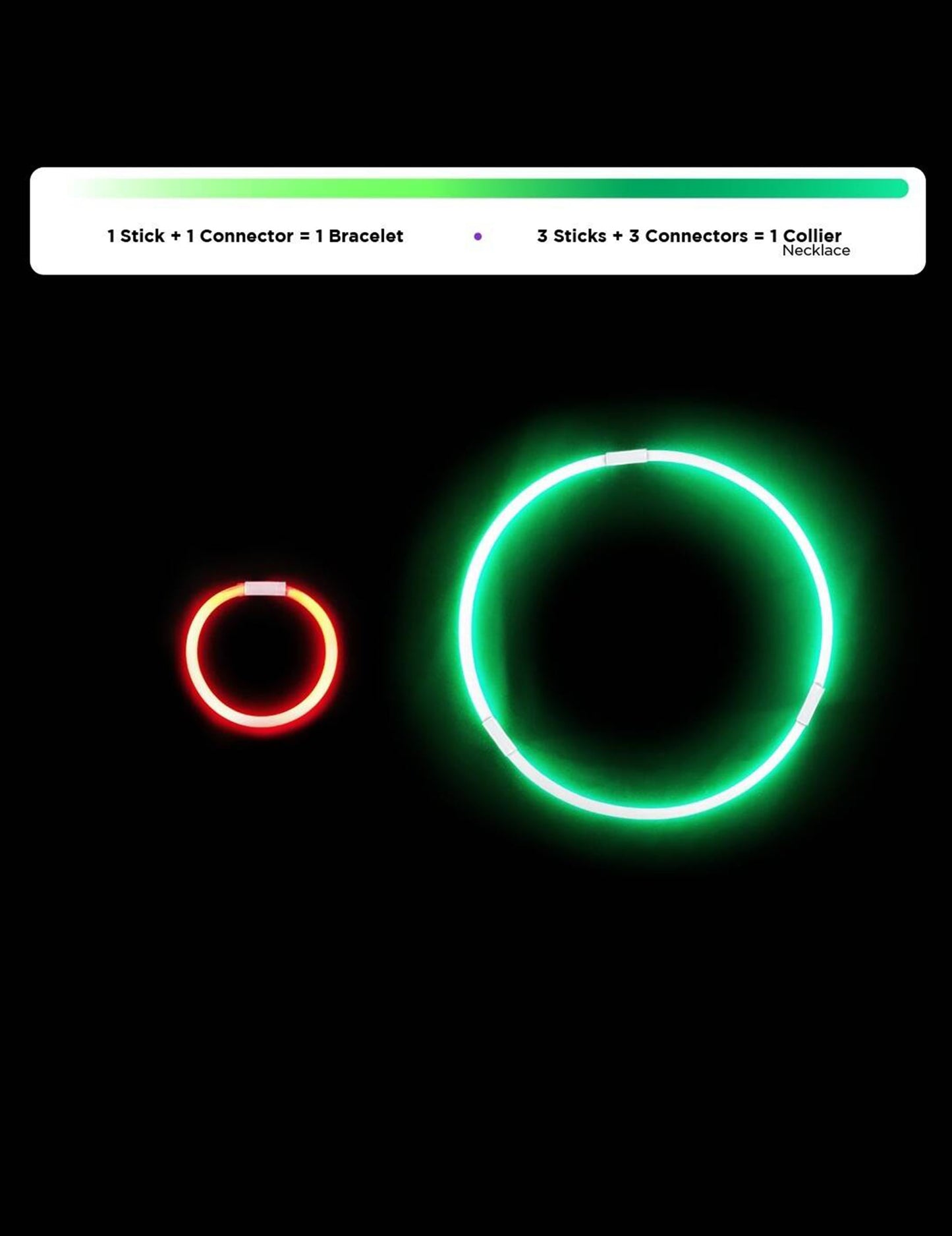 100 náramků, které svítí ve tmě