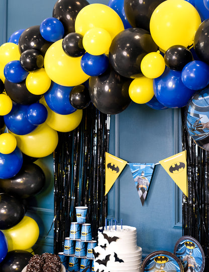 100 mini ballons latex noirs 13cm pour décoration