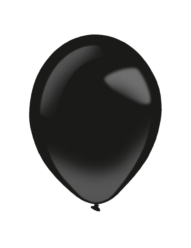100 mini ballons latex noirs 13cm pour décoration
