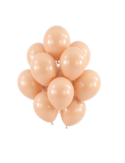 100 mini broskvových latexových balónků 13 cm pastelová party dekorace