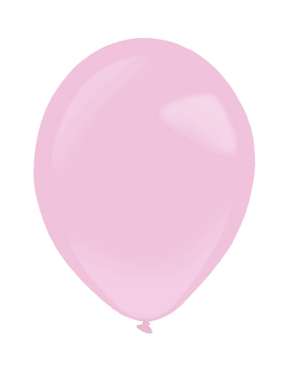 100 mini světle růžových latexových balónků 13cm na ozdobu