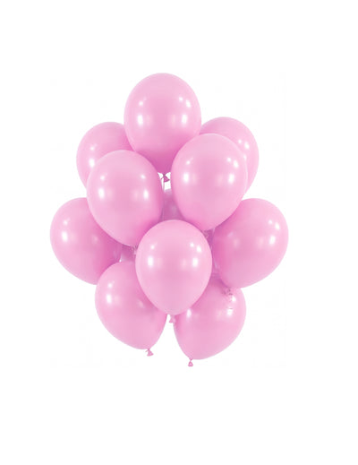 100 mini světle růžových latexových balónků 13cm na ozdobu